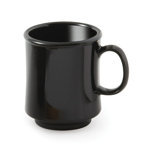G.E.T. Enterprises TM-1308-BK 8 oz. Black Tritan Stacking Mug with Handle