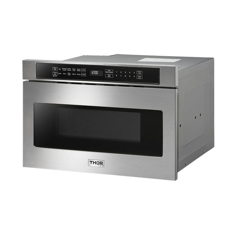 Thor Kitchen TMD2401 24 Inch Built-In Microwave Drawer, 1.2 cu ft, Stainless Steel