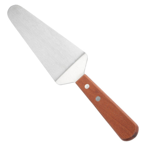 Winco TN166 Pie and Cake Server with Offset Wooden Handle