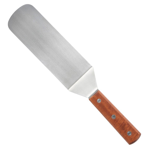 Winco TN249 Flexible Turner with Offset Wooden Handle, 8-1/4" x 2-7/8" Blade