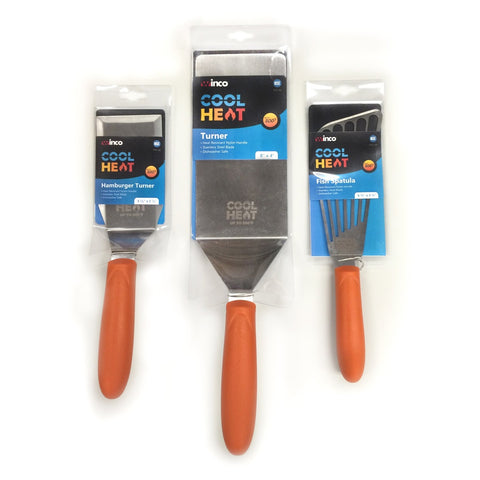 Winco TNH-60 Cool Heat High Heat Fish Spatula with 6-3/4" x 3-1/4" Blade