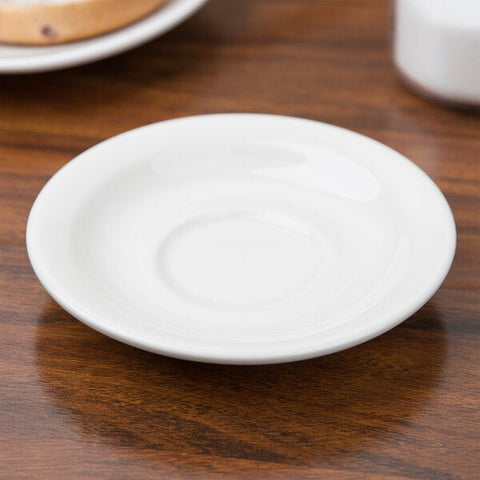 Tuxton China TNR-002 Reno/Nevada 5-1/2" Eggshell Narrow Rim China Saucer
