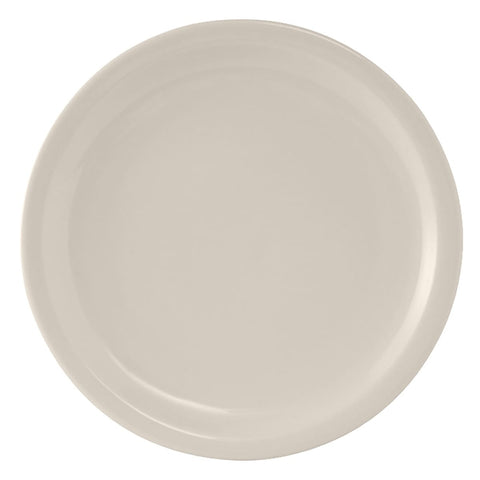 Tuxton China TNR-006 6-1/2" Round Narrow Rim Nevada Plate, American White/Eggshell