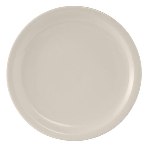 Tuxton China TNR-006 6-1/2" Round Narrow Rim Nevada Plate, American White/Eggshell