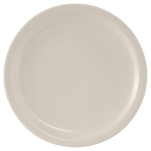 Tuxton China TNR-022 8-1/8" Round Nevada Ceramic Plate - American White/Eggshell