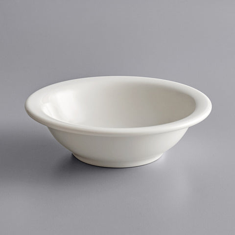 Tuxton China TNR-057 Reno/Nevada 8.5 oz. Eggshell Narrow Rim China Grapefruit Bowl