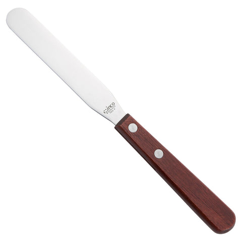 Winco TNS-4 Bakery Spatula with Wooden Handle, 4" Blade