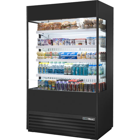True Manufacturing TOAM-48GS-HC~NSL01 48" Vertical Open-Air Refrigerated Merchandiser with Glass Sides