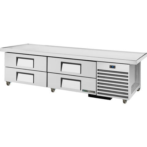 True Manufacturing TRCB-79-86-HC 86 1/4" Refrigerated Chef Base with 4 Drawers
