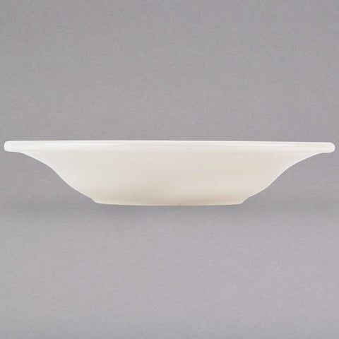 Tuxton China TRE-003 9 oz. American White/Eggshell Reno/Nevada Rim Soup Bowl