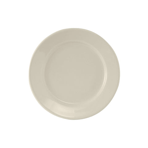 Tuxton China TRE-007 7-1/8 in. Round Wide Rim Reno Plate