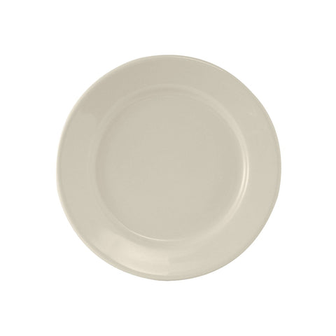 Tuxton China TRE-007 7-1/8 in. Round Wide Rim Reno Plate