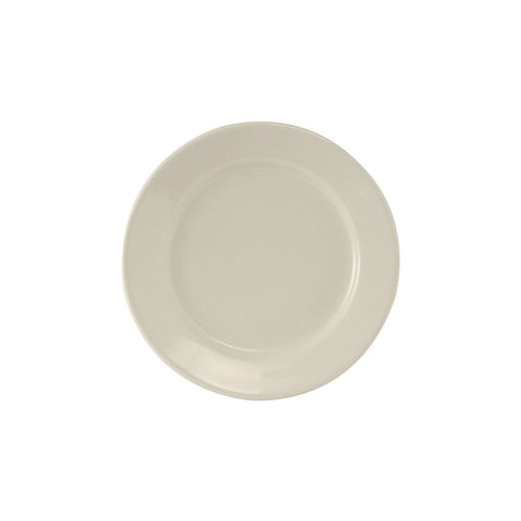 Tuxton China TRE-007 7-1/8 in. Round Wide Rim Reno Plate
