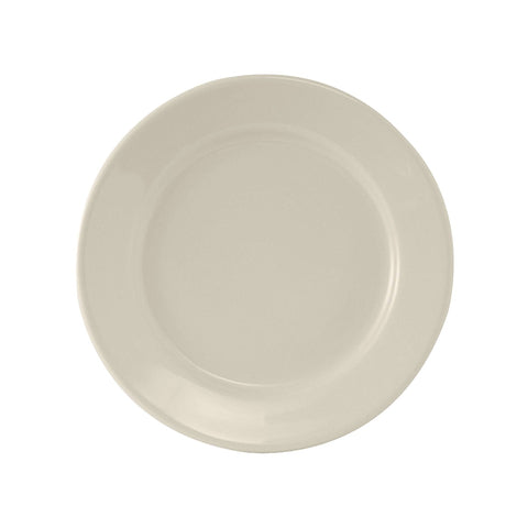 Tuxton China TRE-007 7-1/8 in. Round Wide Rim Reno Plate