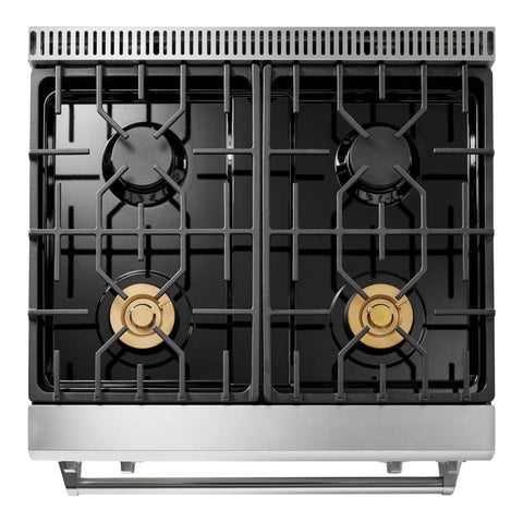 Thor Kitchen TRG3001 30-Inch Tilt Panel Professional Gas Range (NG/LP Convertible)