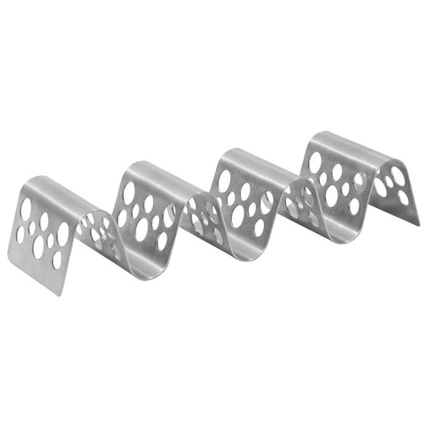 Tablecraft TRSP34 Taco Taxi Stainless Steel Taco Holder with 3 or 4 Compartments