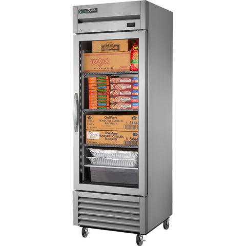 True MFG TS-23FG-HC~FGD01 One-Section Reach-In Framed Glass Door Stainless Steel Freezer