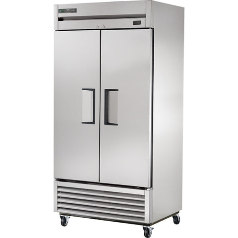 True TS-35F-HC 2-Section Solid Door Reach-In Freezer, 35 cu. ft., Bottom Mount, Stainless Steel