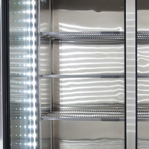 TS-49G-LD True 54" 2-Section Reach-In Refrigerator w/ Glass Doors