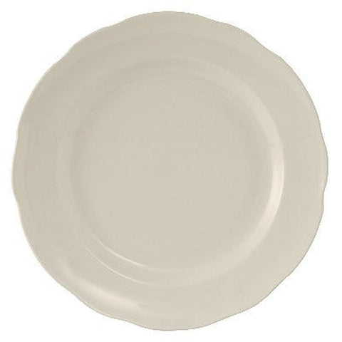 Tuxton China TSC-016 Shell 10-7/8" Eggshell Scalloped Edge China Plate