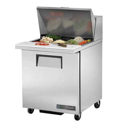 TSSU-27-12M-B-HC True (9) 1/6  & (3) 1/9 (4"D) Poly Pans, Mega Top Sandwich/Salad Unit - Each