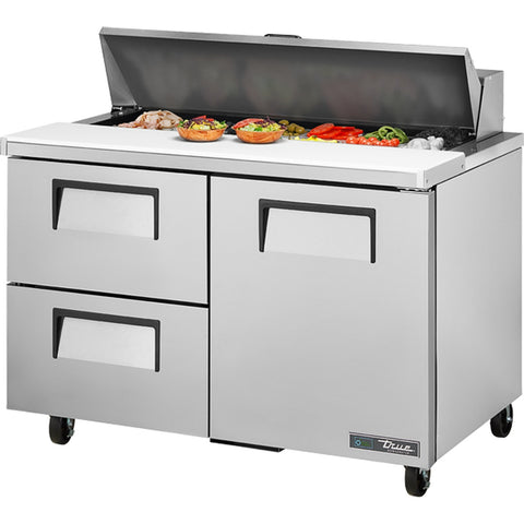 True Manufacturing TSSU-48-12D-2-HC 48" Drawered Sandwich/Salad Prep Table with Hydrocarbon Refrigerant