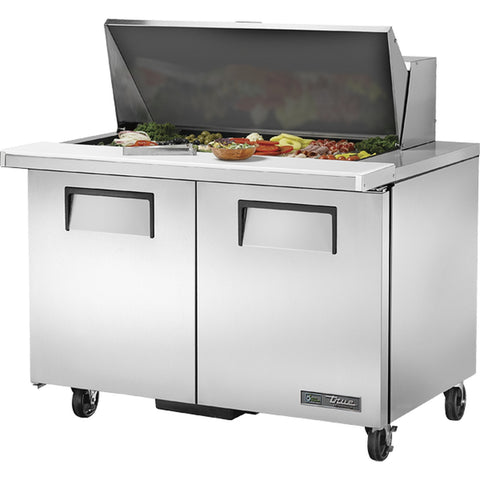 True Manufacturing TSSU-48-18M-B-HC 48" Mega-Top Sandwich/Salad Prep Table with Hydrocarbon Refrigerant