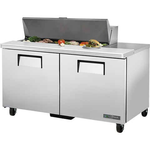 True Mfg. TSSU-60-12-HC 60" Solid Door Sandwich/Salad Prep Table with Hydrocarbon Refrigerant