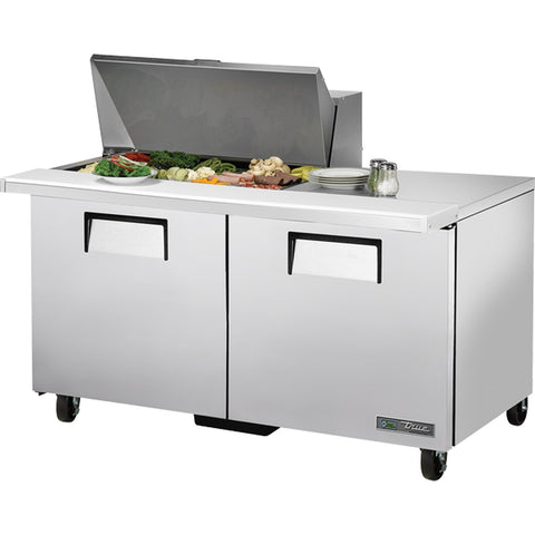 True Manufacturing TSSU-60-15M-B-HC 60" Mega Top Sandwich/Salad Prep Table with Two Doors