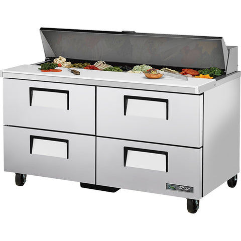 True Manufacturing TSSU-60-16D-4-HC 60" 4-Drawer Refrigerated Sandwich/Salad Prep Table