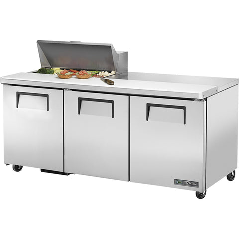 True Manufacturing TSSU-72-08-HC 72" Sandwich/Salad Prep Table with Refrigerated Base