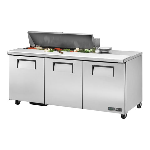 TSSU-72-12 True (12) 1/6 Size (4"D) Poly Pans, Sandwich/Salad Unit - Each