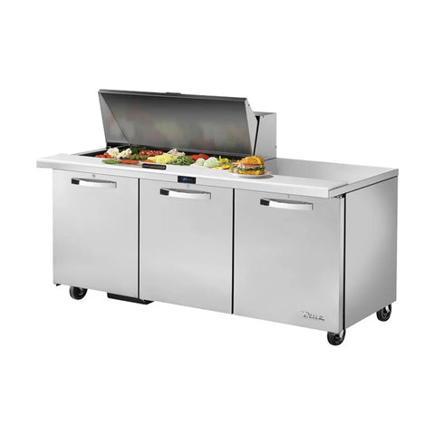 True TSSU-72-18M-B-HC 72" Mega Top Sandwich/Salad Prep Table