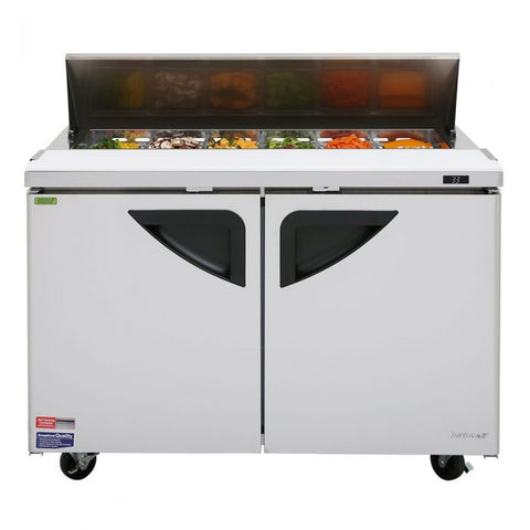 Turbo Air TST-48SD-N 48" Super Deluxe 2-Door Refrigerated Sandwich/Salad Prep Table