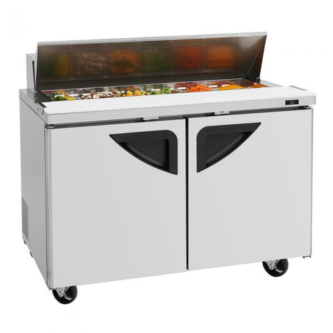 Turbo Air TST-48SD-N 48" Super Deluxe 2-Door Refrigerated Sandwich/Salad Prep Table