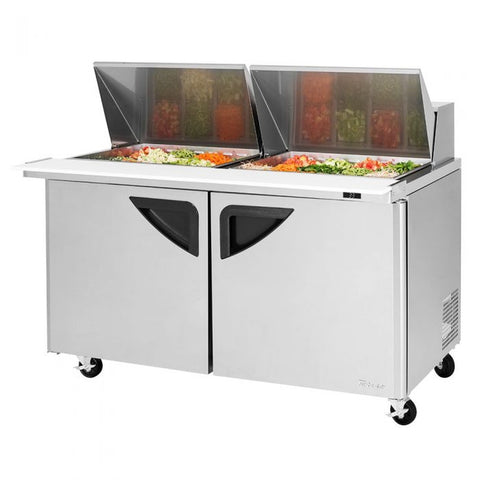 Turbo Air TST-60SD-24-N 60" 2-Door Super Deluxe Mega Top Refrigerated Sandwich/Salad Prep Table