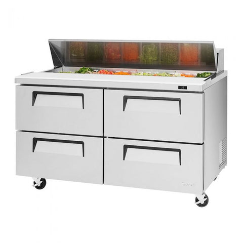 Turbo Air TST-60SD-D4-N 60" Super Deluxe 4-Drawer Refrigerated Sandwich/Salad Prep Table