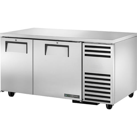 True Manufacturing TUC-60-32F-HC 2-Door Deep Undercounter Freezer with Hydrocarbon Refrigerant