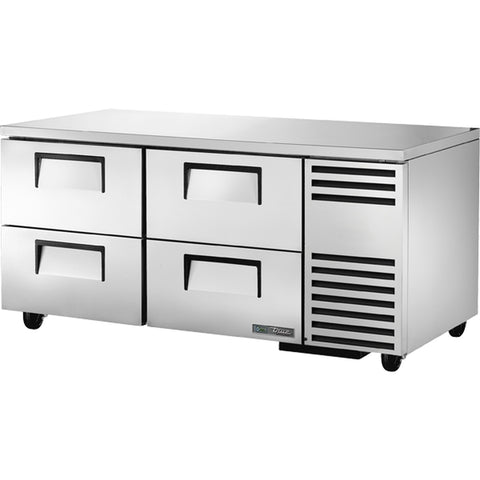 True Manufacturing TUC-67D-4-HC 67" Undercounter Refrigerator with 4 Drawers and Hydrocarbon Refrigerant