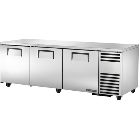 True Mfg. TUC-93-HC 93-Inch 3-Door Undercounter Refrigerator with Hydrocarbon Refrigerant