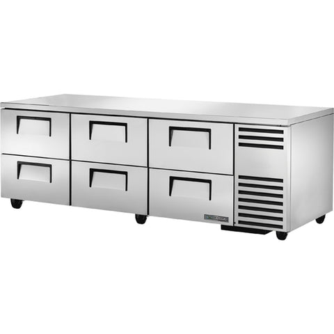 True Mfg. TUC-93D-6-HC 6-Drawer Undercounter Refrigerator with Hydrocarbon Refrigerant