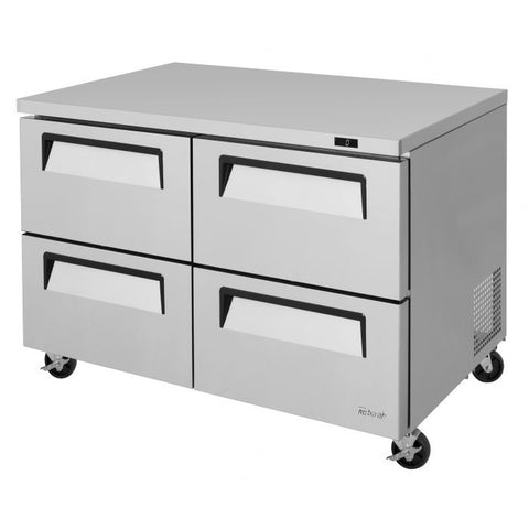Turbo Air TUF-48SD-D4-N Super Deluxe 48" Two-Section Undercounter Freezer with Four Drawers