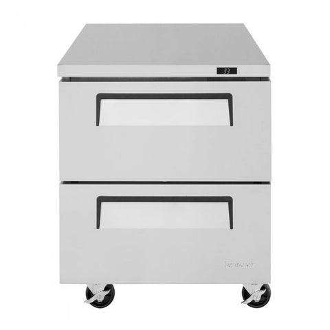 Turbo Air TUR-28SD-D2-N 27.5" Two-Drawer Undercounter Refrigerator, 6.8 Cu. Ft.