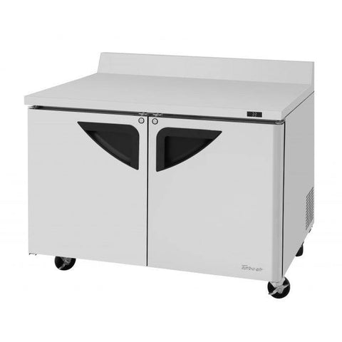Turbo Air TWR-48SD-N 48" 2-Door Super Deluxe Worktop Refrigerator, 12 cu. ft.