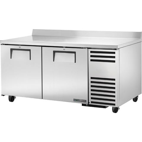 True Manufacturing TWT-67-HC 67" Two-Section Worktop Refrigerator