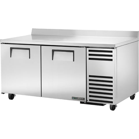 True Manufacturing TWT-67F-HC 67" Two-Door Worktop Freezer with Hydrocarbon Refrigerant