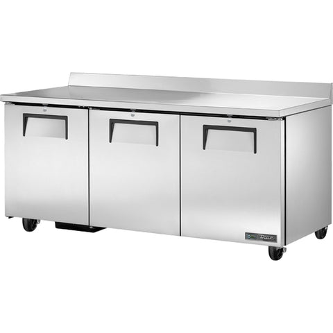 True Manufacturing TWT-72-HC 3-Section Worktop Refrigerator