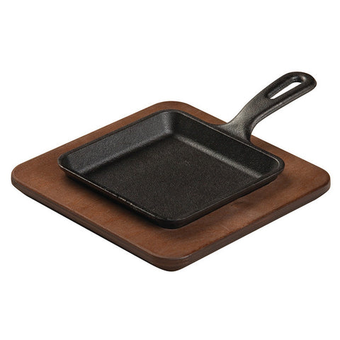 Lodge U5WP 7 3/4" Square Walnut Stain Wood Underliner