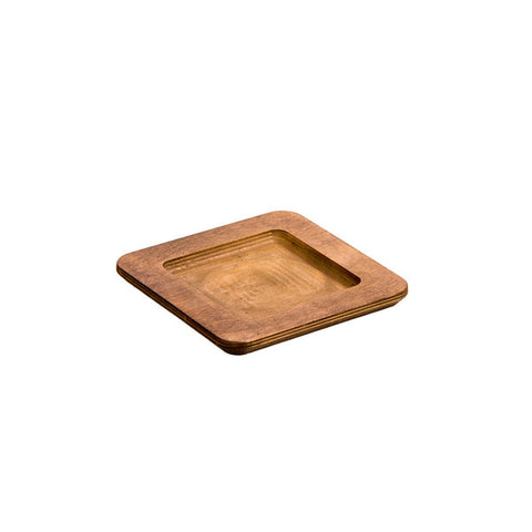Lodge U5WP 7 3/4" Square Walnut Stain Wood Underliner