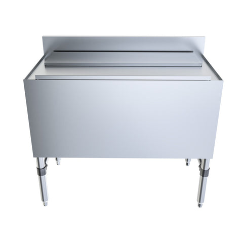 BK Resources UB4-18-IBCP36-7 36" Underbar Insulated Ice Bin with 7-Circuit Cold Plate